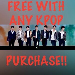 Official Poster - BTS x VT Cosmetics Collab | 60cm x 21cm (Rolled) + Free Gifts!